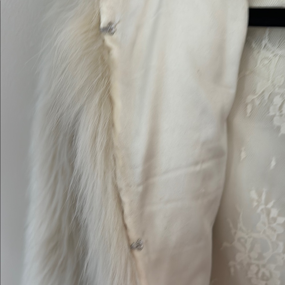 Joyfolie Faux Fur Jacket with Embellished Shoulders - Picture 8 of 12